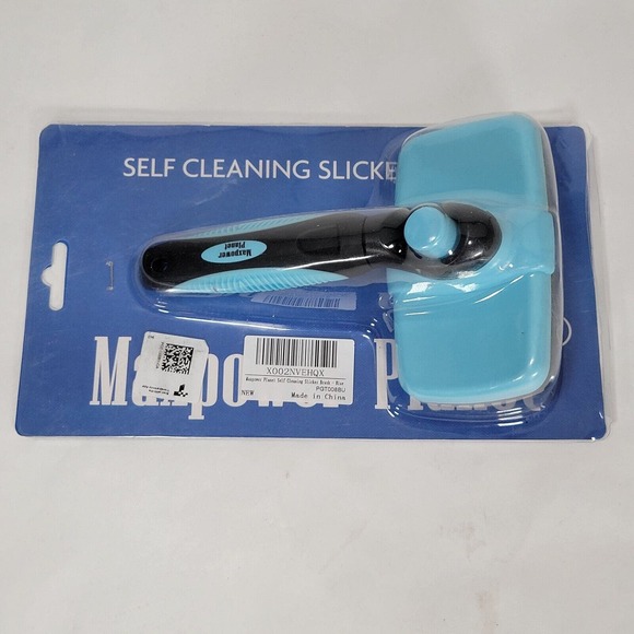 Slicker Brush for Dogs and Cats, Pet Grooming Massages Self-Cleaning - Picture 1 of 5